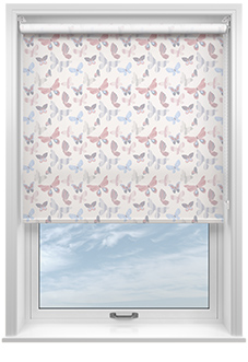 Butterfly, Delicate Pink - Roller Blind
